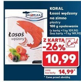 Łosoś wędzony Koral (graal) promocja