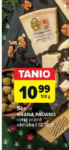 Ser grana padano Grana padano promocja w Carrefour