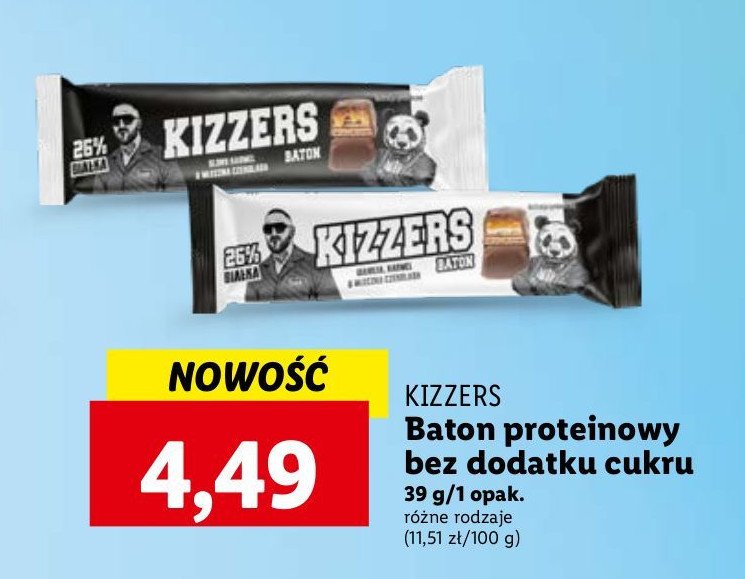 Baton proteinowy peanut butter Kizzers promocja