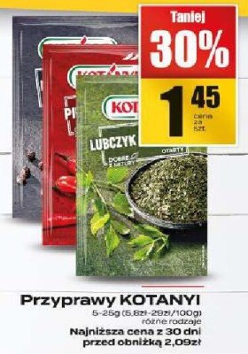 Przyprawy Kotanyi promocja w Supeco