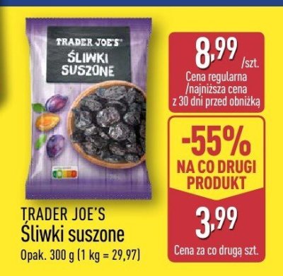 Śliwki suszone promocja w Aldi