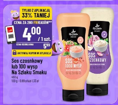 Sos czosnkowy lub 100 wysp Na Szlaku Smaku promocja w POLOmarket