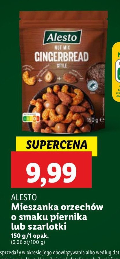 Mieszanka orzechów a'la piernik Alesto promocja w Lidl