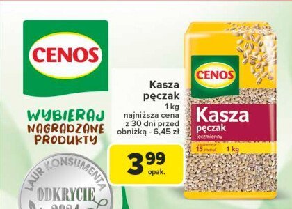 Kasza pęczak jęczmienny Cenos promocja