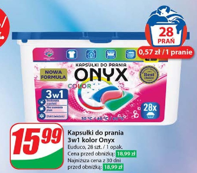 Kapsu艂ki do prania color ONYX(PROSZKI) promocja