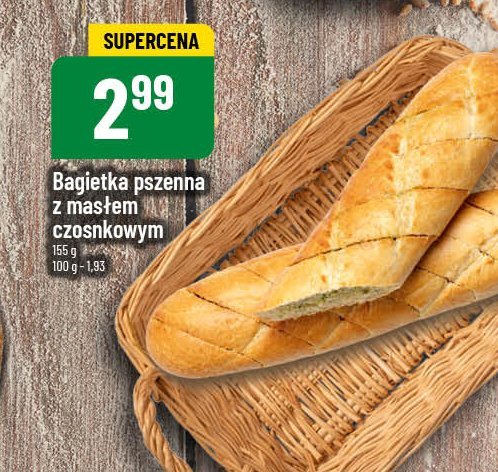 Bagietka czosnkowa promocja w POLOmarket