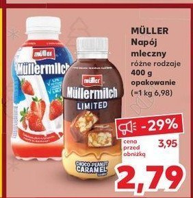 Napój mleczny choco-peanut-caramel Mullermilch limited promocja