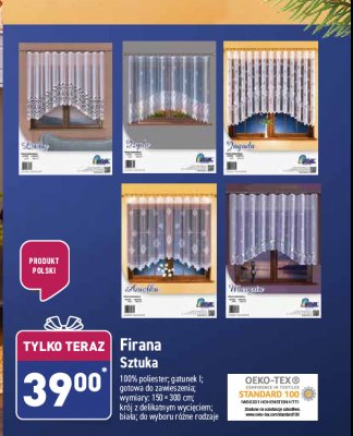 Firanka 150 x 300 cm promocja
