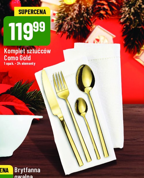 Komplet sztućców como gold promocja w POLOmarket