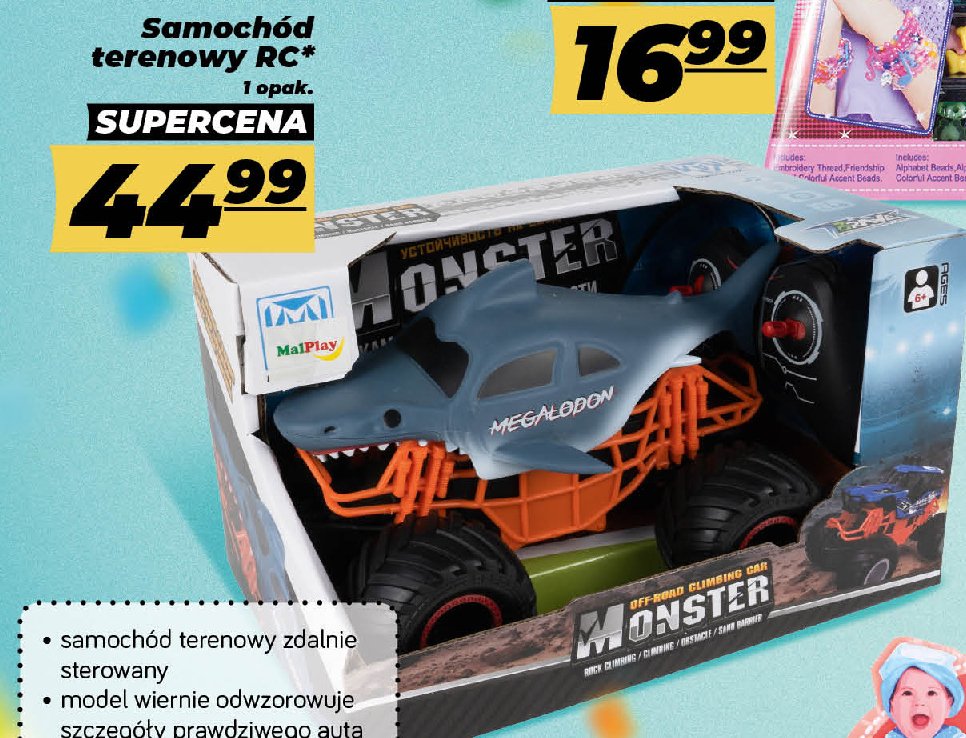 Samochód terenowy monster Malplay promocja w POLOmarket