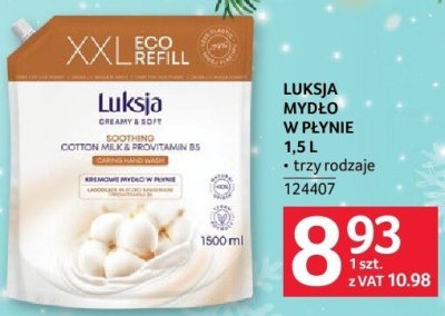 Mydło LUKSJA w płynie 1.5 l promocja w Selgros