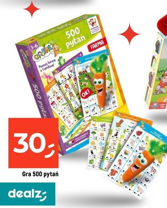 Gra 500 pytań farma Carotina promocja w Dealz