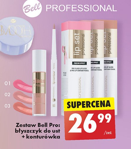 Błyszczyk + konturówka 02 Bell lip set promocja