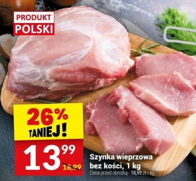 Szynka wieprzowa bez ko艣ci Soko艂贸w promocja w Tw贸j Market
