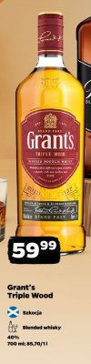 Whisky Grant's Triple Wood promocja w Netto