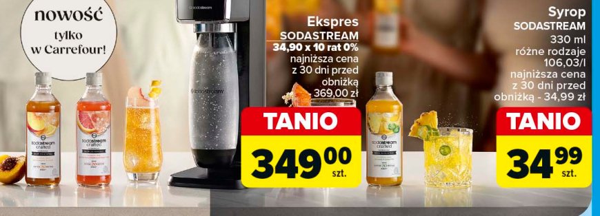 Syrop crafted white peach & ginger Sodastream promocja