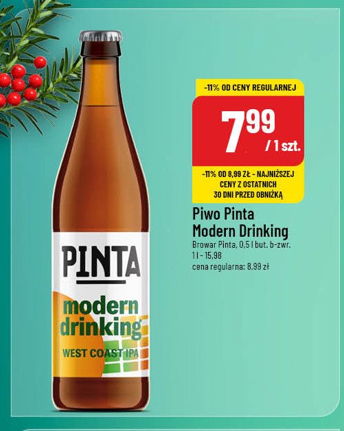 Piwo Pinta modern drinking promocja