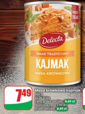 Masa krówkowa kajmak Delecta promocja w Dino
