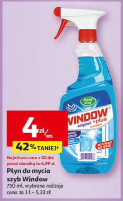 P艂yn do szyb niebieski Gold drop window original plus promocja