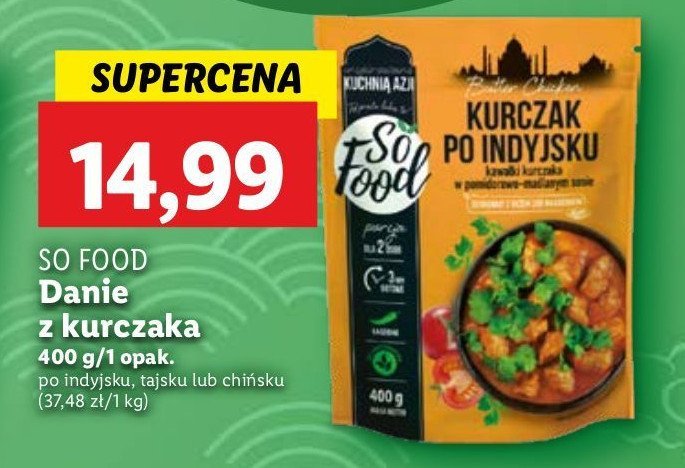 Kurczak po tajsku So food promocja