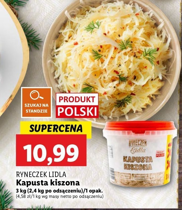 Kapusta kiszona Ryneczek lidla promocja w Lidl