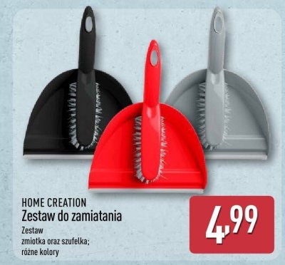 Zestaw do zamiatania HOME CREATION zestaw zmiotka oraz szufelka; różne kolory promocja w Aldi