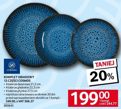 Komplet obiadowy 12 części Cosmos promocja w Selgros