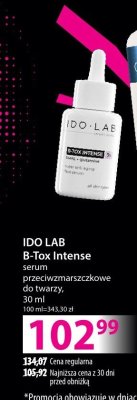 Serum IDO LAB B-Tox Intense przeciwzmarszczkowe do twarzy promocja w Hebe