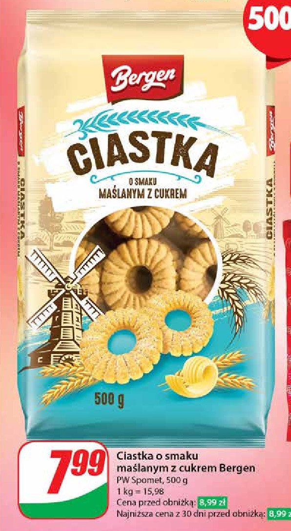 Ciastka maślane z cukrem Bergen promocja