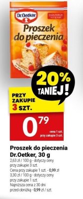 Proszek do pieczenia Dr.Oetker, 30 g promocja w Twój Market