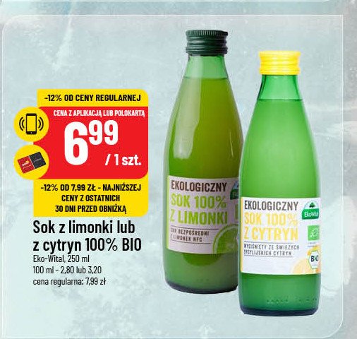 Sok z limonki Ekowital promocja