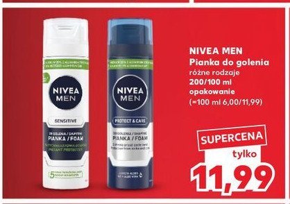 Pianka do golenia łagodząca Nivea men sensitive promocja