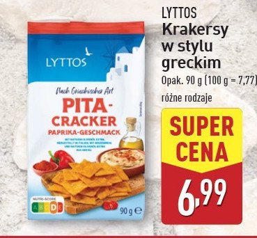 Przekąska pita paprykowa Lyttos promocja w Aldi