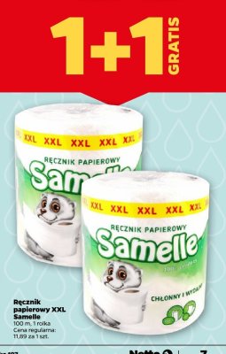 Ręcznik papierowy XXL Samelle 100m rolka promocja w Netto