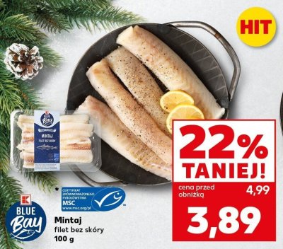 Mintaj filet bez skóry promocja w Kaufland