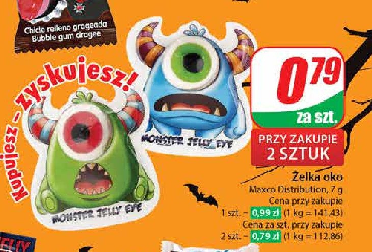 Żelka oko monster promocja w Dino