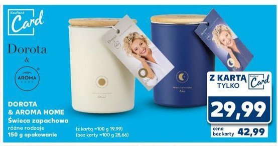 Świeca zapachowa dzień Aroma home & dorota promocja