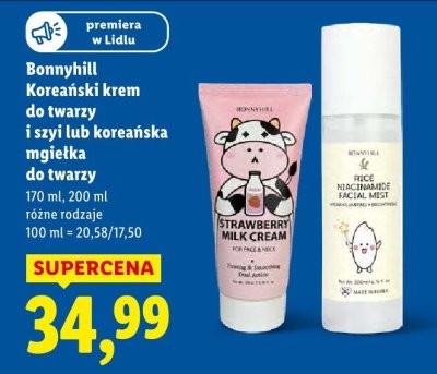 Koreański krem do twarzy i szyi, różne rodzaje promocja w Lidl