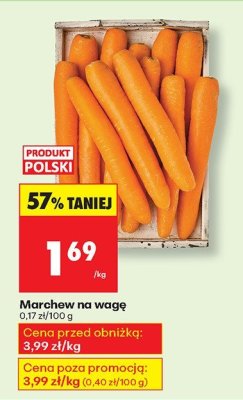 Marchew promocja w Biedronka