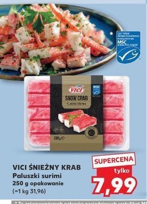 Paluszki surimi Vici promocja