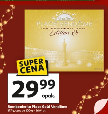 Bombonierka Place Gold Vendôme promocja w Auchan