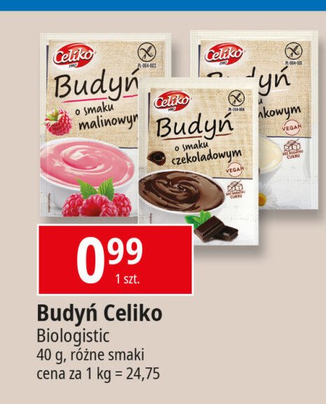 Budy艅 czekoladowy bez glutenu Celiko promocja