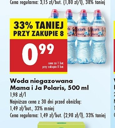 Woda niegazowana POLARIS MAMA I JA promocja