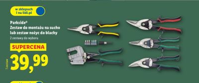 Zestaw nożyc do blachy promocja w Lidl