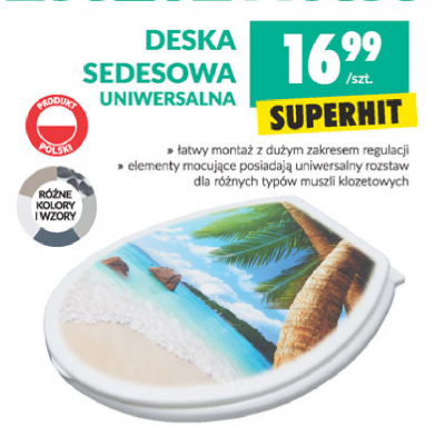 Deska sedesowa uniwersalna promocja