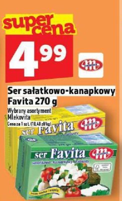Ser sałatkowo-kanapkowy Favita Mlekovita 270 g promocja w TOPAZ