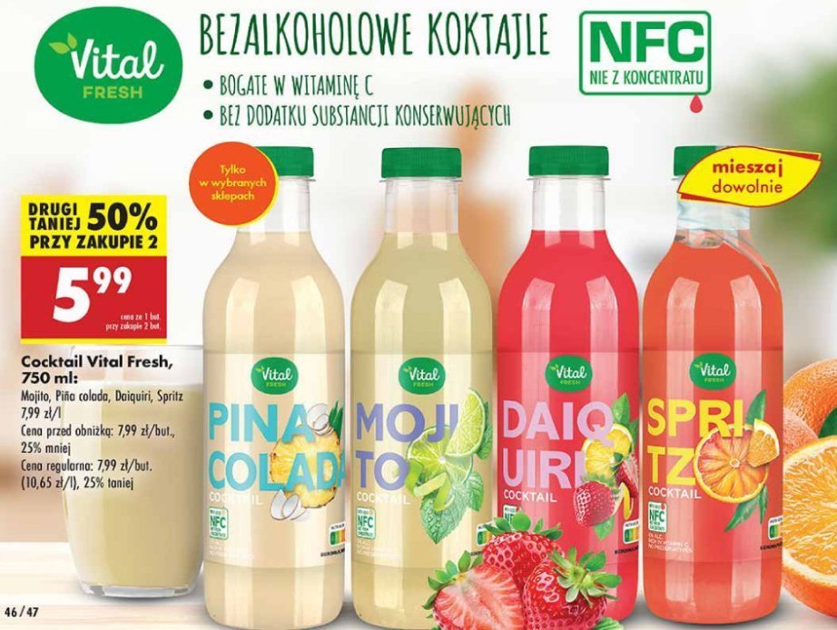 Koktail mojito Vital fresh promocja