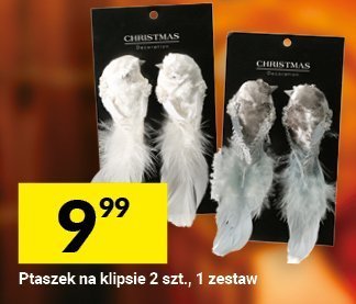 Ptaszek na klipsie 2 szt., 1 zestaw promocja w Twój Market