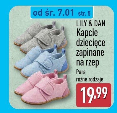 Kapcie dziecięce promocja w Aldi