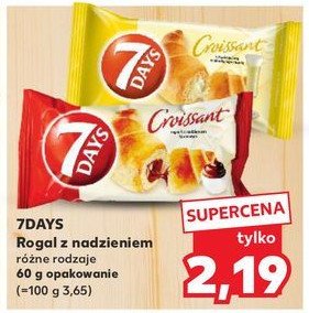 Croissant z nadzieniem o smaku spumante 7 days promocja w Kaufland